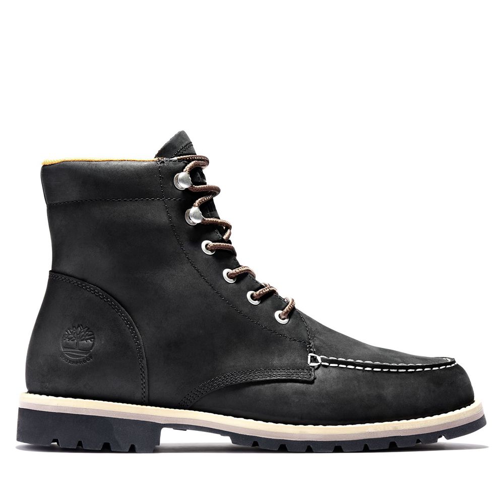 Timberland Mens Snow Boots Redwood Falls Waterproof Moc-Toe - Black - India ZE5289047